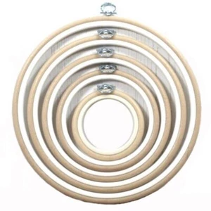 Nurge Round Rubber Hoops With Suspension, Rim Height 10mm, Diameter 95mm (Beige) - Picture 1 of 2