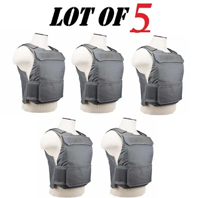 Lot of 5 NEW NcSTAR Discreet Plate Carrier 2X-4XL Adjustable- Urban Gray - Image 1 of 4