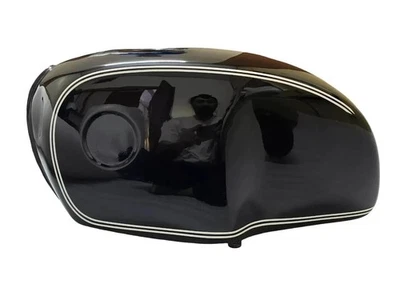BMW R100 RT RS R90 R80 R75 SERBATOIO BENZINA ALLUMINIO NERO LUCIDO |Adatto per - Immagine 1 di 4