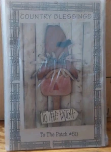 Country Blessings Scarecrow Wooden Sign Pattern To The Patch 3 Feet - Picture 1 of 2