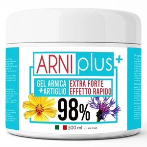 ARNIplus Arnica Gel Forte, Arnica per cavalli uso umano, 500ml Made In Italy - Foto 1 di 9