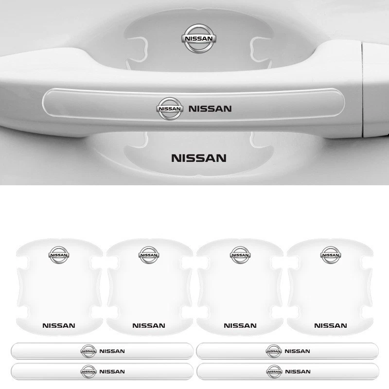 8PCS Clear Car Door Handle Bowl Film Sticker Protector Accessories for Nissan — 第 1/1 张图片