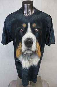 T-shirt uomo The Mountain taglia 2XL cotone USA bernese cane da montagna grigio - Foto 1 di 6