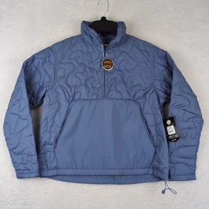 Avia Pullover Jacket Womens XS 0-2 Blue 1/4 Zip Quilted Front Panel Pockets New - Picture 1 of 7
