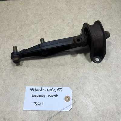 96-00 HONDA CIVIC FRONT LOWER TRANSMISSION MOUNT BRACKET POST OEM A/T AUTOMATIC - Image 1 of 4