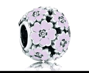 Pandora Pink Primrose Meadow Charm S925ale - Picture 1 of 6