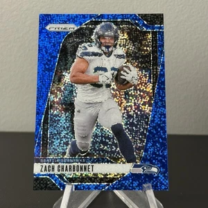 2024 Panini Prizm Zach Charbonnet #264 Blue Sparkle Pack Prizm /96 Seahawks - Foto 1 di 2
