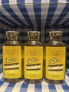 3er-Pack Bath & Body Works ICED LEMON POUND CAKE Duschgel Duschgel 10oz NEU - Bild 1 von 2