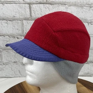 VTG Patagonia Synchilla Fleece Duck Bill Ear Flap Medium Winter Hat Made in USA - Picture 1 of 11