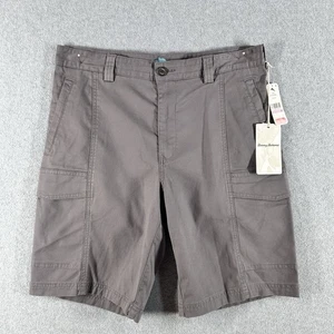 Tommy Bahama Key Isles Cargo Shorts Mens 32 Gray Stretch 10” Inseam New W Tags - Picture 1 of 9