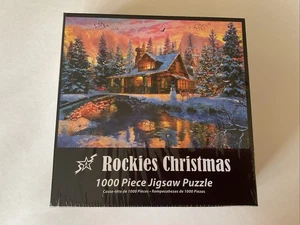 Rockies Christmas 1000 PC Puzzle Art Brand New Vermont Co - SEALED - Picture 1 of 5
