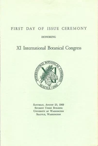 #1376-79-C1 Ersttag Zeremonie Programm Botanischer Kongress Briefmarke mit FDC - Bild 1 von 2