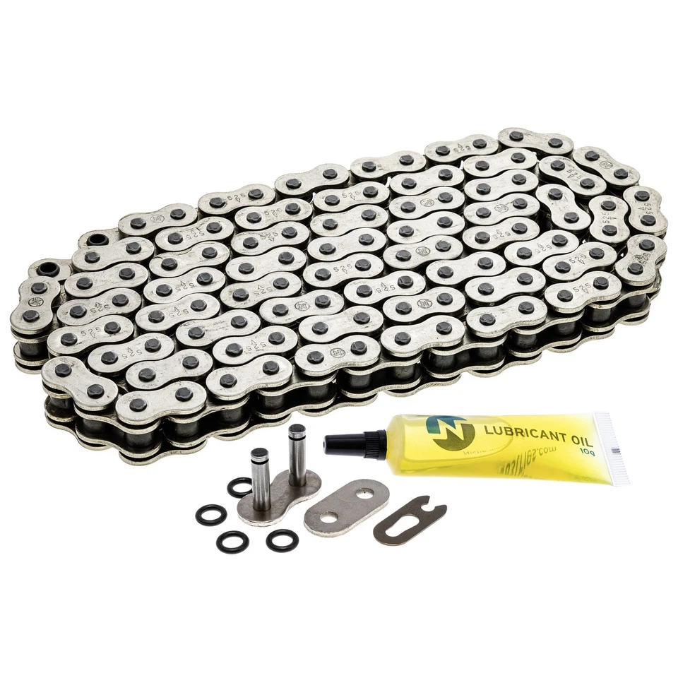 Cadena de transmisión NICHE 525 114 eslabones junta tórica con eslabón maestro de conexión motocicleta Foto 1 de 4