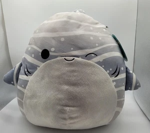Squishmallows Sachie 16 Zoll Hai Plüschtier Stofftier grau weiß Kellytoy Jazwares - Bild 1 von 13
