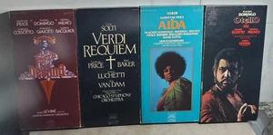 Lot x4 RCA Opera Cassette Tapes Box Sets W/ Booklets Verdi Domingo Price Milnes - Imagen 1 de 9
