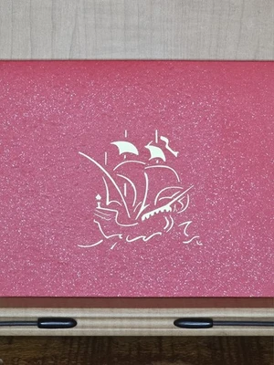 Tarjeta de felicitación emergente 3D barco pirata todas las ocasiones 6x5 Foto 1 de 3