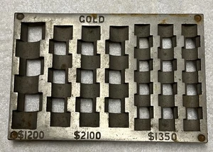 Antique Bank Teller Coin Tray, US Gold Coins, Early & Rare, Metal (D) - Picture 1 of 8