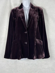 Sundance Jacke Damen 8 braun Blazer Samt Langarm Seidenmischung gebraucht, in einwandfreiem Zustand - Bild 1 von 11