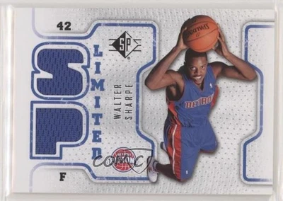 2008-09 SP SP Limited Memorabilia Walter Sharpe #SPL-WS Rookie RC - Image 1 of 2