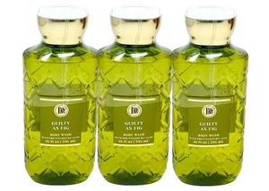 3 BATH & BODY WORKS GUILTY AS FIG BODY WASH PRO-VITAMIN B5 + ALOE 10 FL OZ NEW - Picture 1 of 3