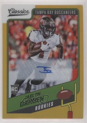 2021 Classics Premium Edition Gold Timeless Tributes /60 Jaelon Darden Rookie RC - Image 1 of 2