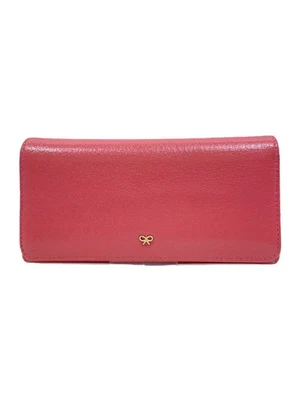 Cartera larga ANYA HINDMARCH PVC rosa lisa para mujer Foto 1 de 4