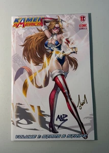 Kamen America Vol. 1 cómic icónico firmado por Timothy Lim y Mark Pellegrini - Imagen 1 de 4