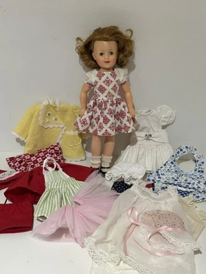 SHIRLEY TEMPLE Doll Vintage 1950's IDEAL 12" w/Extra Outfits - Image 1 of 4