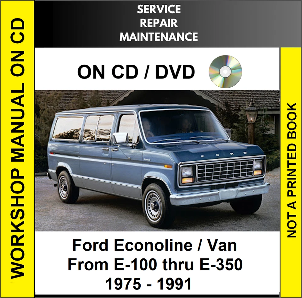 Ford Econoline E-100 1979 1980 1981 1982 1983 servicio reparación taller manual cd Foto 1 de 1