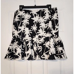 Nicole Miller Atelier Skirt Palm Trees Size 12 - Picture 1 of 5