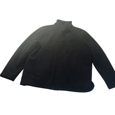 Perry Ellis Portfolio Wool Cashmere Stand Collar Zip Jacket XL Quiet Luxury - Image 1 of 4