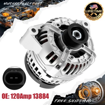 Alternador #13884 para Mercedes Benz C240 2001-2005 2,6 L / C32 AMG 2002-2004 3,2 L Foto 1 de 4