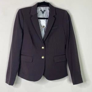 New J. Crew Schoolboy Blazer Brown Women's Size 2 - Picture 1 of 7