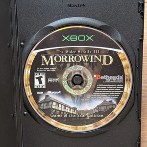 The Elder Scrolls III Morrowind Game Of The Year Edition Xbox Disc Only Tested - Picture 1 of 3