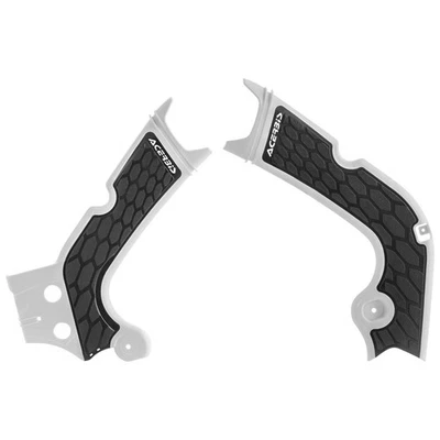 Acerbis X-Grip Frame Guards Silver/Black For Yamaha YZ450F 2016-2017 - Изображение 1 из 2