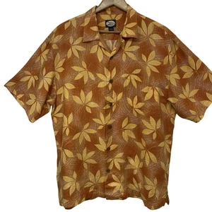 Tommy Bahama Relax Silk Shirt Medium Floral Button Up Tropical Beach Casual - Picture 1 of 11