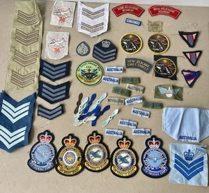 Vintage Military Patches RAAF, Royal Melbourne Regiment, NZ Cadet Forces 20 + - Foto 1 di 8
