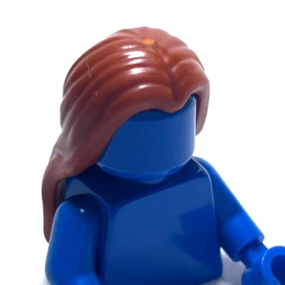Lego - Minifigure Hair - Dark Orange, Long, Straight - Image 1 of 2