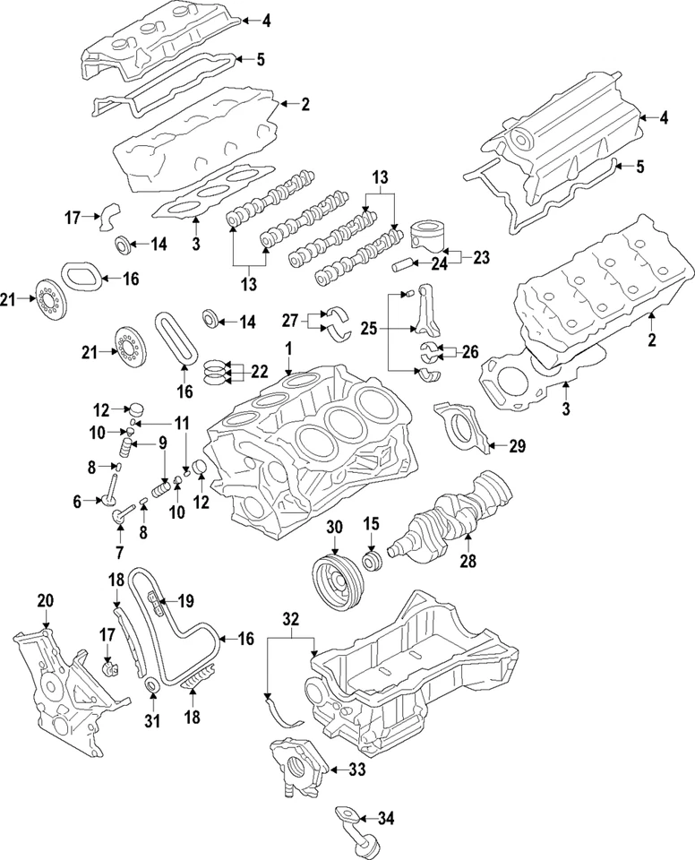 正品福特发动机凸轮轴 9T4Z-6250-A — 第 1/2 张图片