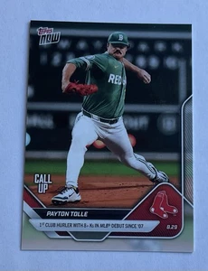 2025 Topps Now #626 Payton Tolle Red Sox Debut CALL UP IN STOCK - Foto 1 di 2