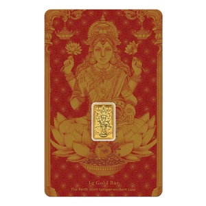 Perth Mint Goldbarren Diwali Lakshmi  1 Gramm 9999 Gold im original Blister - Bild 1 von 10