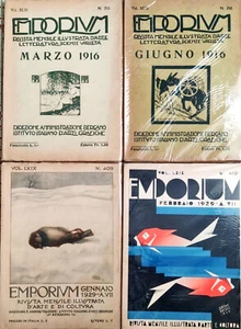 EMPORIUM RIVISTA MENSILE ILLUSTRATA - LOTTO DI 11 NUMERI DAL 1916 AL 1934 - Imagen 1 de 4