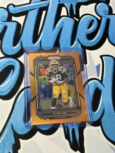 2022 Panini Prizm Football AJ Dillon Prizm Orange /249 #105 - Picture 1 of 4