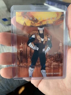 2017 Fleer Ultra Spider-Man Preserved Amber City Scape PA14 Boomerang 02/15 - Image 1 of 2
