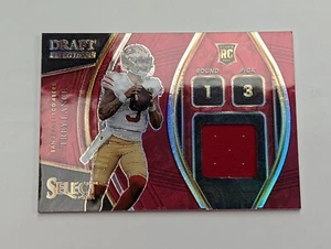 Patch maglia 2021 Select Trey Lance Rookie DRAFT SELECTIONS colore marrone match - Foto 1 di 2