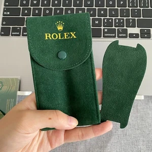 ROLEX WATCH GREEN TRAVEL POUCH 50006036.64 WITH INSERT SHIPPING WITH TRACKING - Picture 1 of 2