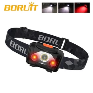 Super Bright Head Torch Headlight LED USB Rechargeable Headlamp Camping Fish - Picture 1 of 34