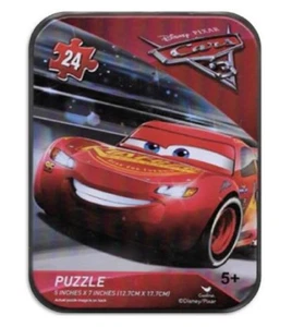 Autos Mini Puzzle im Metall Aufbewahrungsbehälter - 24 Teile - Bild 1 von 1