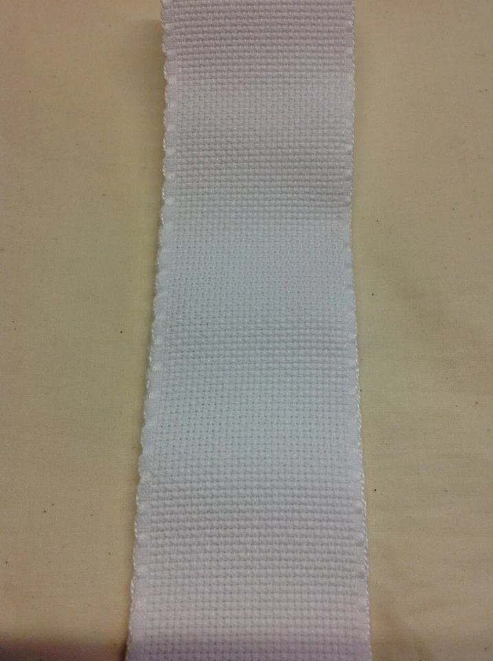 Cross Stitch Aida Band Fabric-16 Count White-5cm x 1 Meter Long (2" Wide x 39")