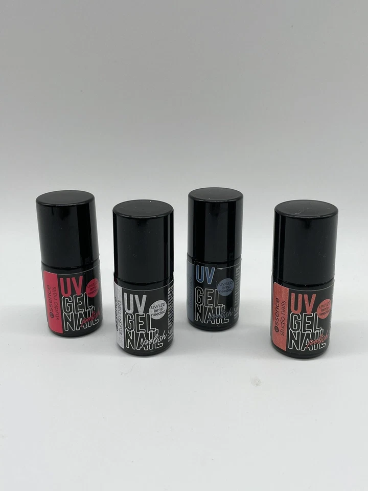 4 x essence Studio Nails UV Gel Nail Polish Set UV/LED Lamp Needed 4 x 5ml *neu* - Bild 1 von 2